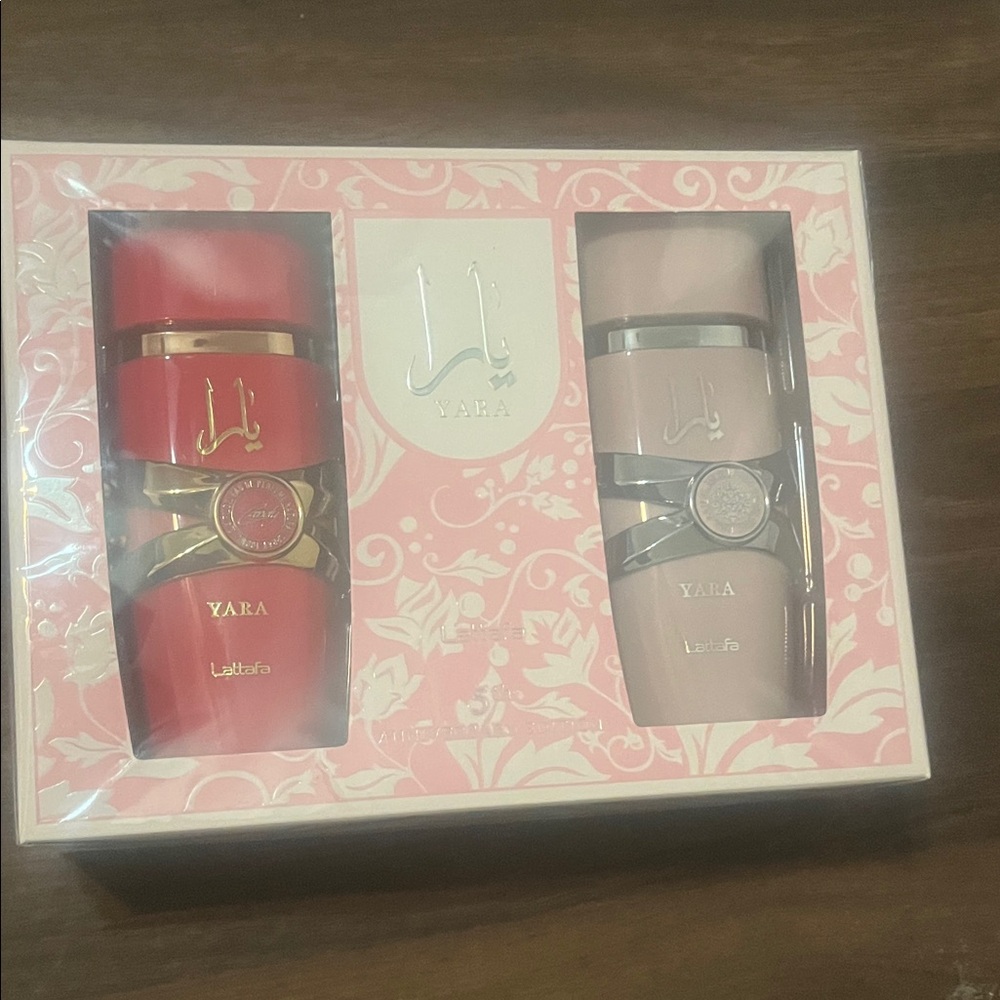 Lattafa Yara Women's Fragrance Set - Red and Pink